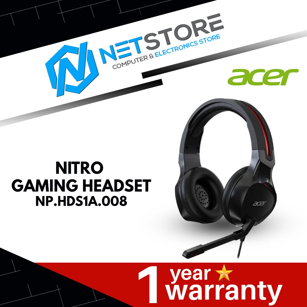 ACER NITRO WIRED GAMING HEADSET - NP.HDS1A.008 | Shopee Malaysia