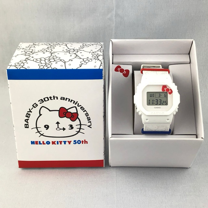 Casio Baby-G 30th Anniversary X Hello Kitty 50th Anniversary Limited  Collaboration BGD-565KT-7