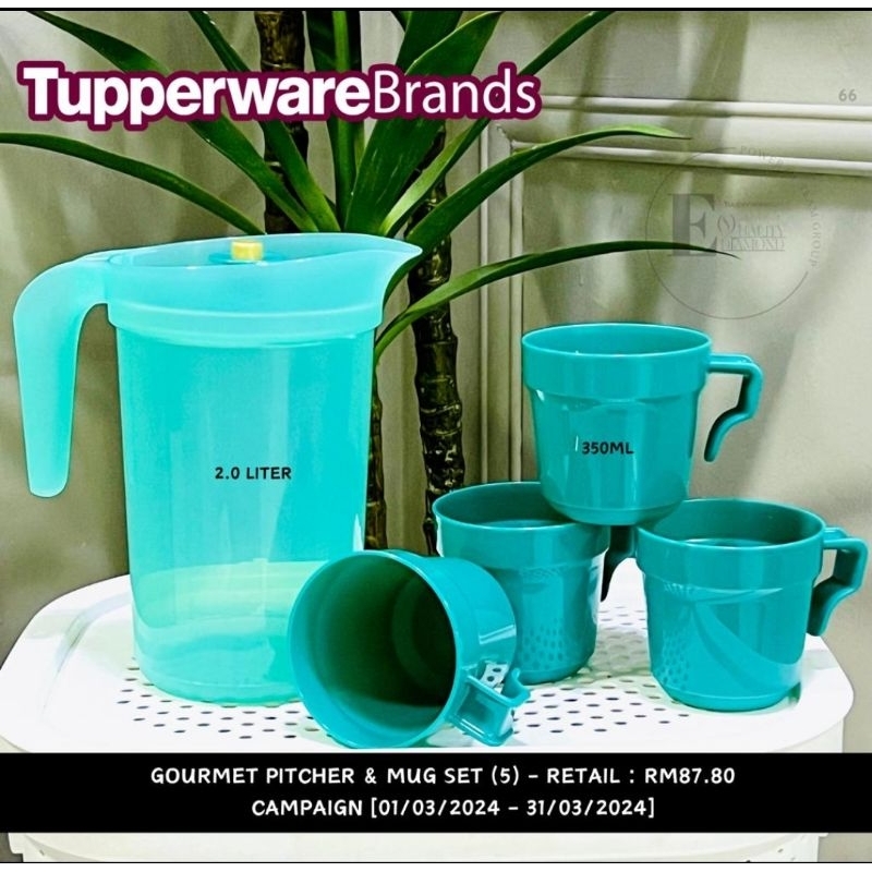 Tupperware gourmet pitcher & mug | Shopee Malaysia