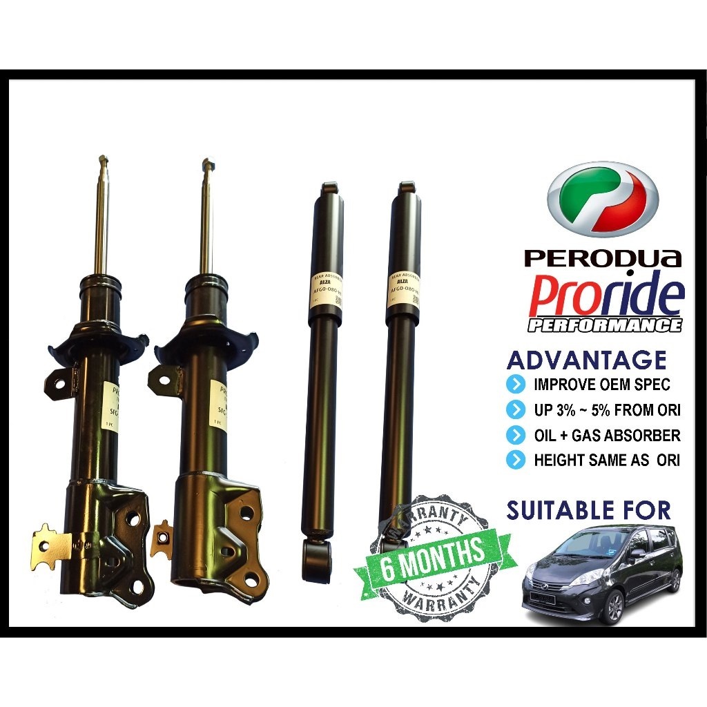 Proride Perodua Alza Standard Absorber Premium Advance Special Edition ...