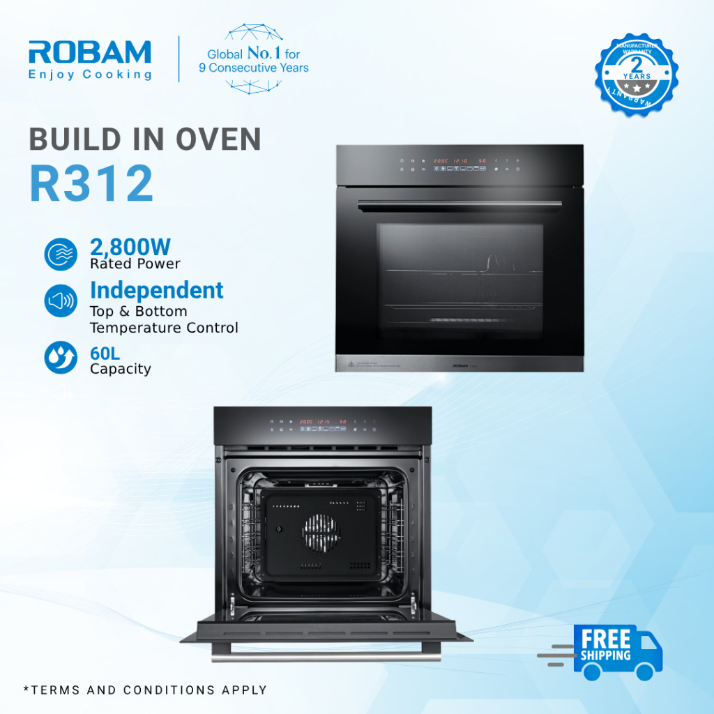 ROBAM R 312 Builtin Oven (60L) Shopee Malaysia