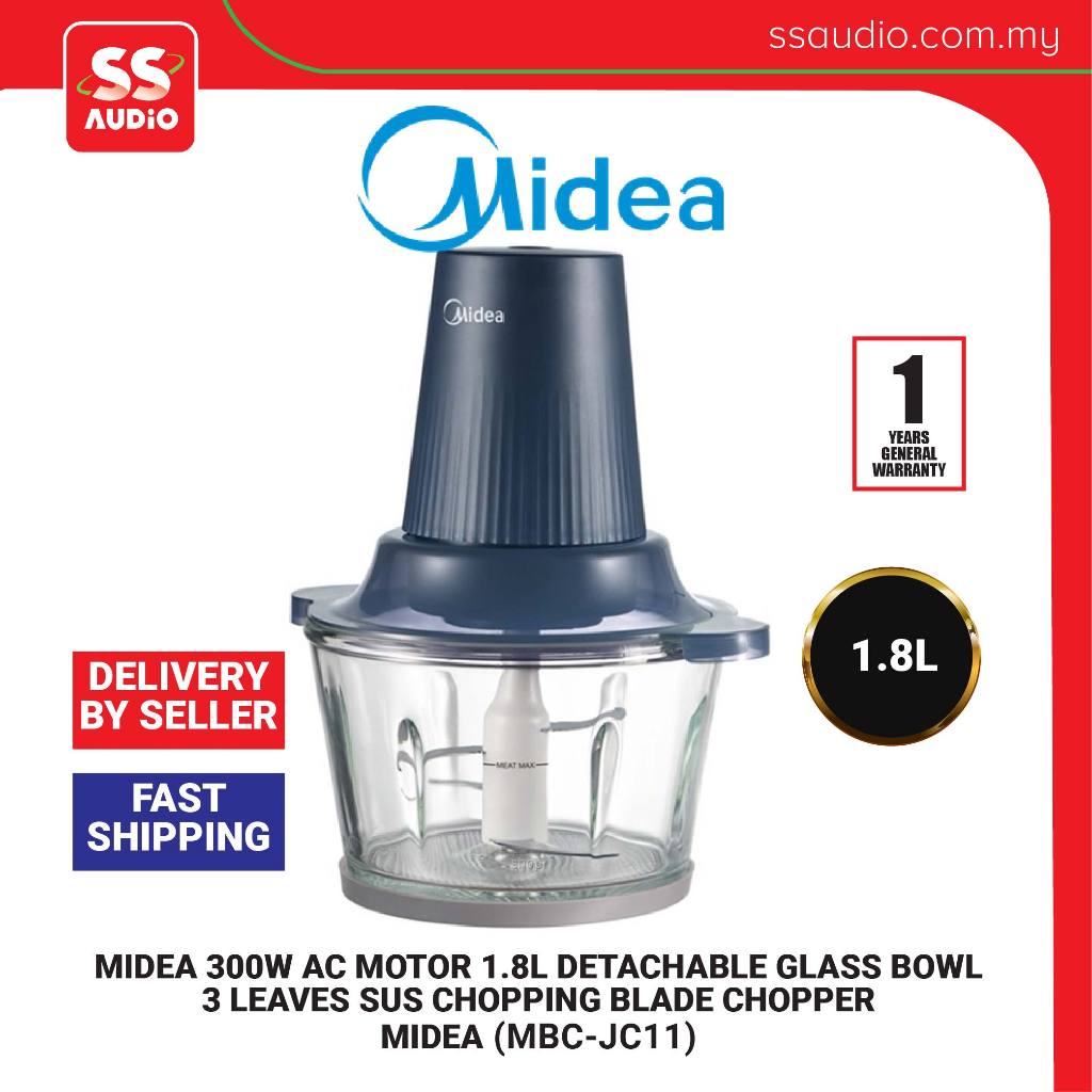 MIDEA MBC-JC11 300W AC MOTOR 1.8L DETACHABLE GLASS BOWL 3 LEAVES SUS ...