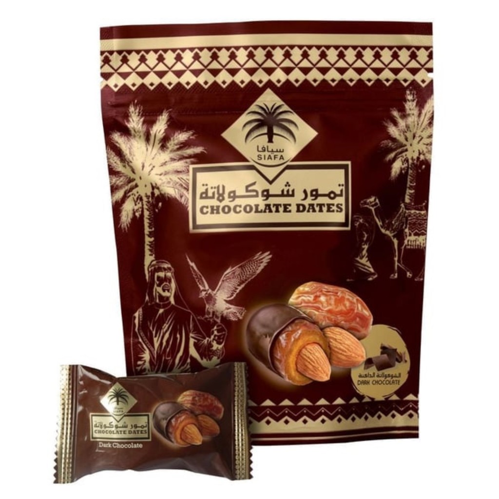 Siafa Dark Chocolate Almond Dates,100g (Assorted) | Shopee Malaysia