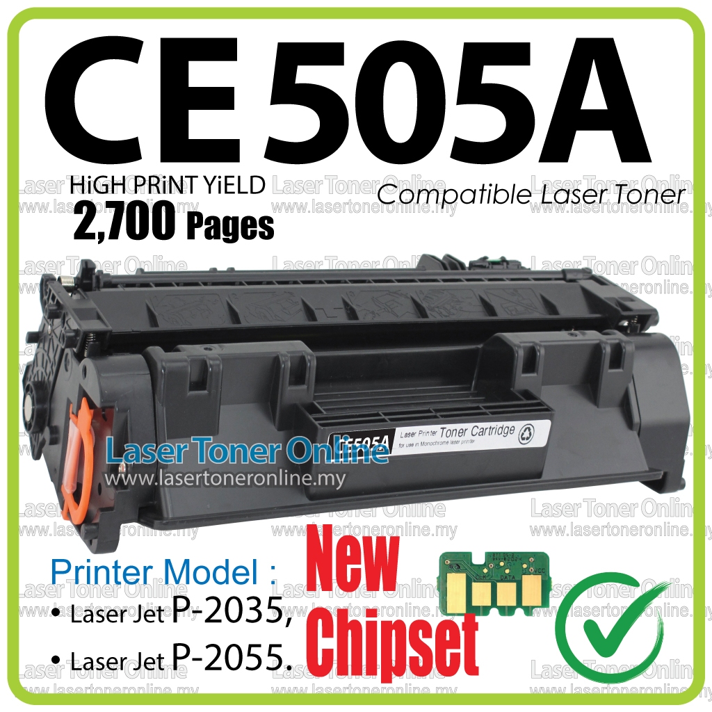 Compatible Laser Toner CE505X CE 05X 505X 505A HP05X LaserJet P2050 ...