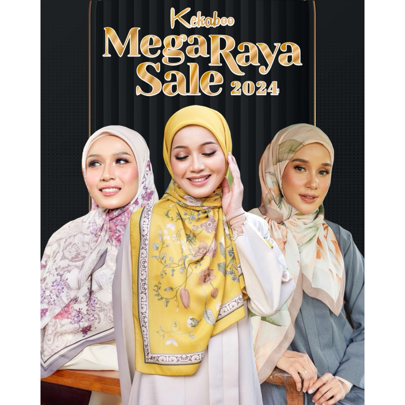MEGA RAYA SALE 2024 | Tudung Kekaboo Koleksi RAYA 2023 | Shopee Malaysia