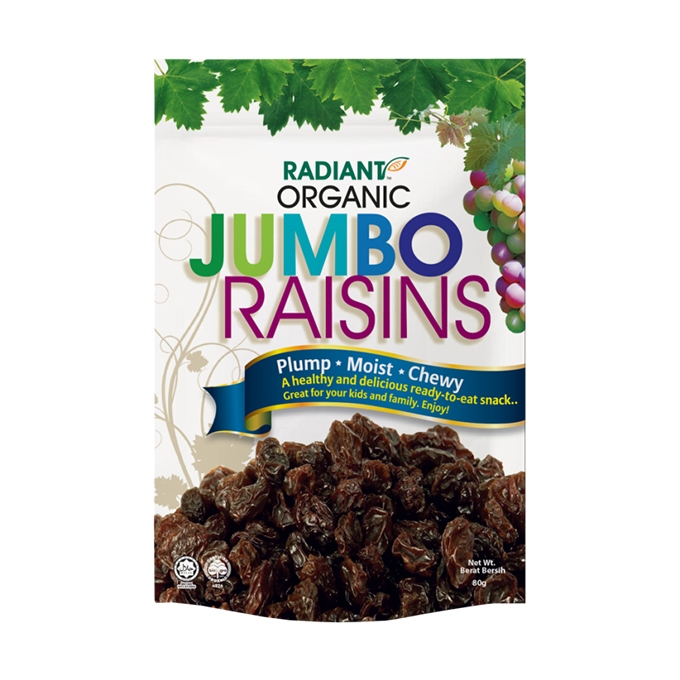 Radiant Organic Jumbo Raisins (80g) | Shopee Malaysia