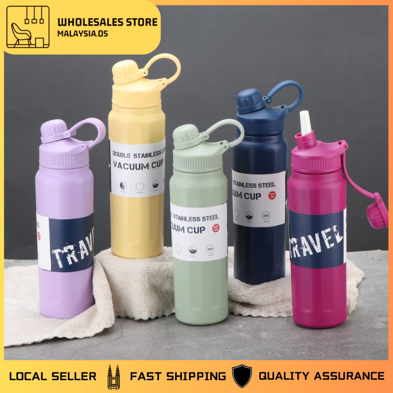 【Local】840ML Tumbler Cup Vacuum Sport Insulated Bottle Themal Portable ...