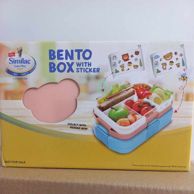 Similac Bento Box With Sticker (Pink colour) | Shopee Malaysia