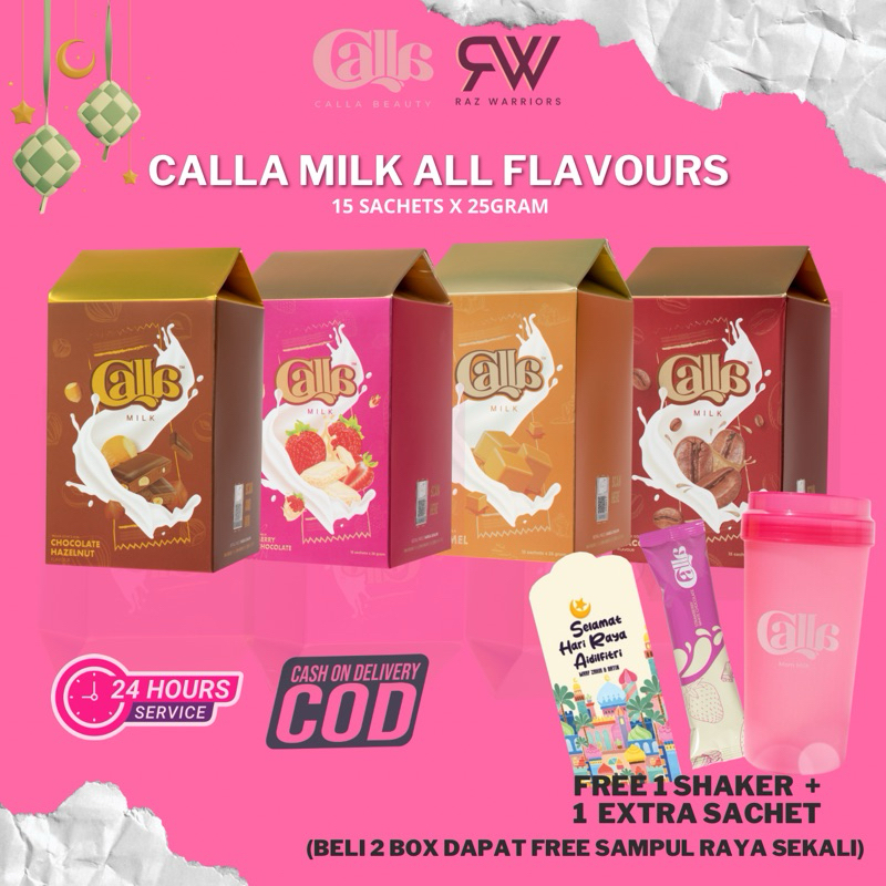 1 BOX CALLA MILK ALL FLAVOUR | SUSU KAMBING BERPERISA | Shopee Malaysia