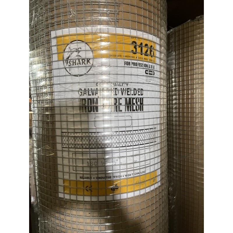 4FT X 50FT X 18G Galvanized BRC Welded Iron Wire Mesh Net Netting ...