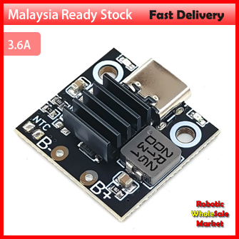 3.6A 1S Lithium Battery Charging Module Battery Charger Protection Board Power Supply Charging Indicator USB Charging Mo