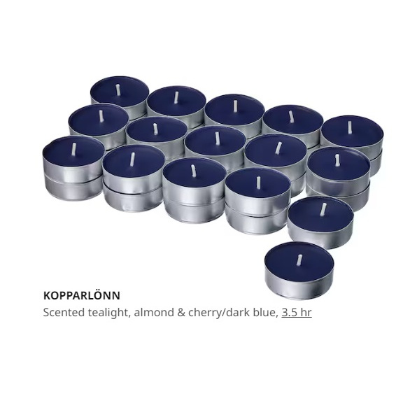 IKEA Scented Tealight Candle Lilin Tealight Kecil Wangi Lilin Wangi
