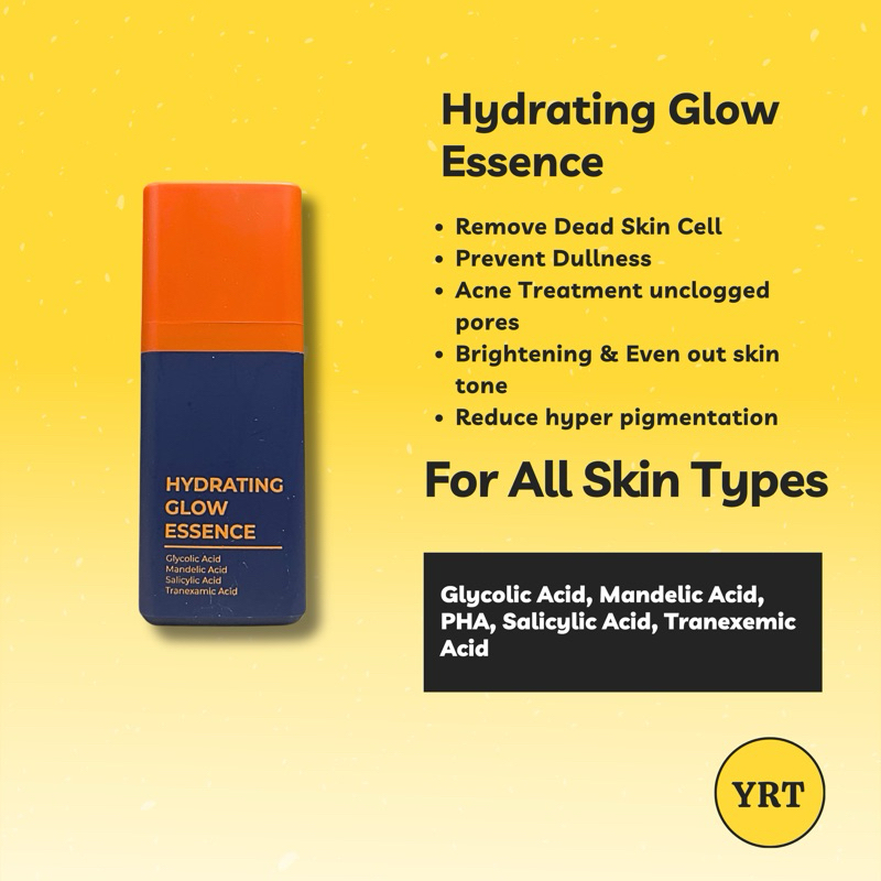 TMF HYDRATING GLOW ESSENCE Chemical Exfoliator with AHAs, BHA and PHA Shopee Malaysia