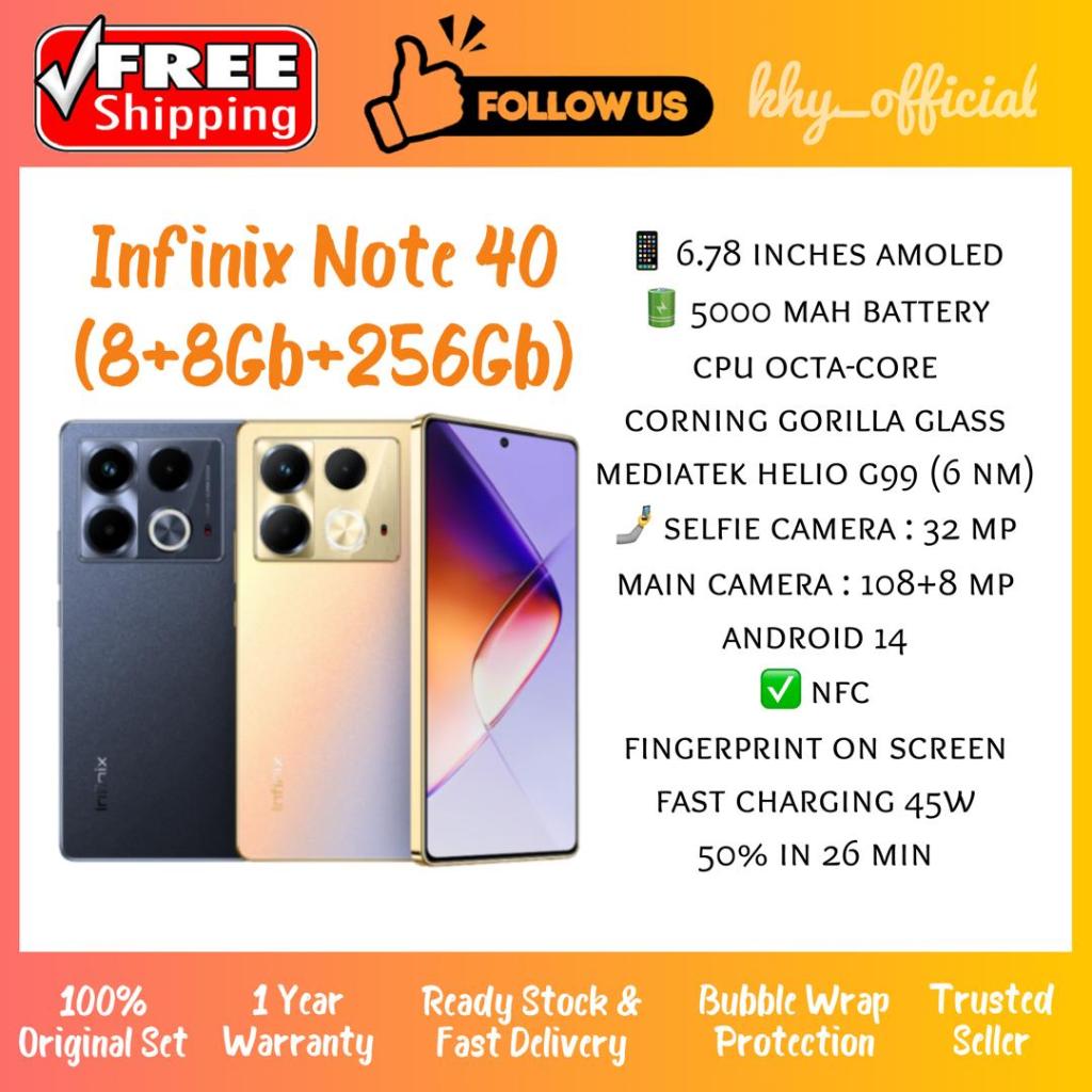 New Smartphone Original Infinix Note 40 [ 8+8Gb Ram + 256Gb Rom | 108MP ...
