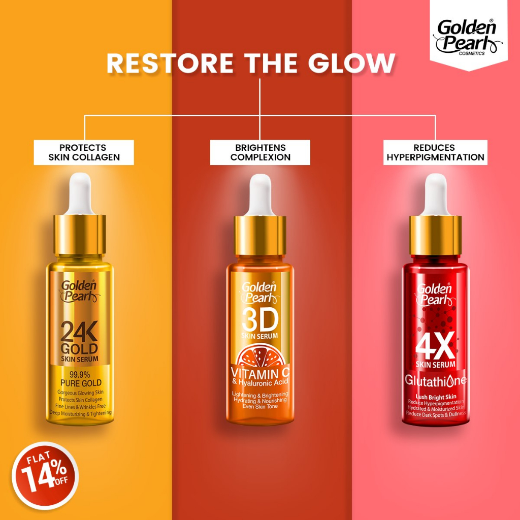 golden pearl glutathione serum Glutathione 4X Skin Serum Deal Golden Pearl Pakistan main image 0