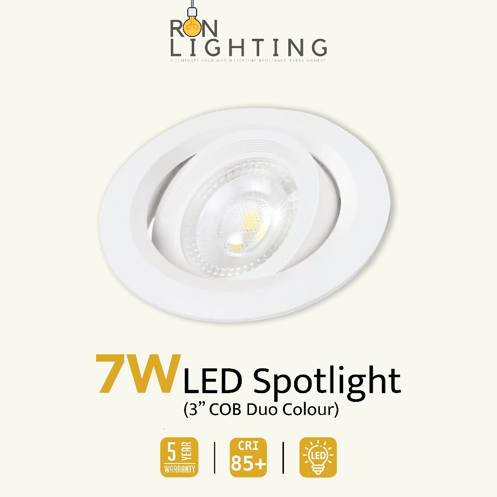 LED Spotlight 7W Lampu Led Light Ceiling Siling Sportlight Led Eyeball