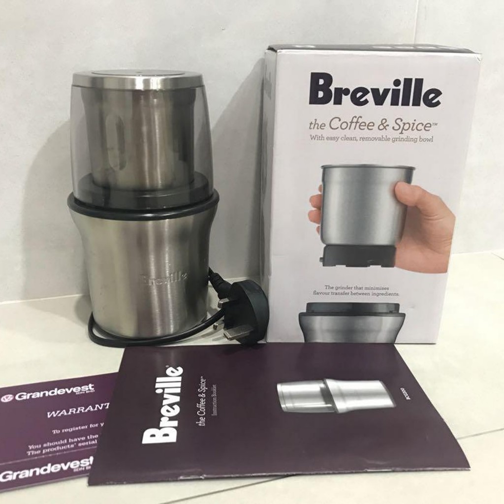 Breville BCG200 Coffee Spice Grinder Coffee Grinder Stainless steel Shopee Malaysia