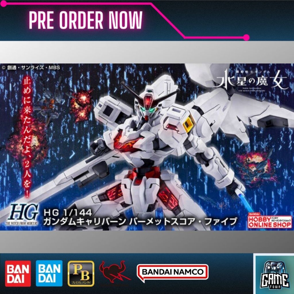 P O Bandai HG TWFM 1 144 Gundam Calibarn Permet Score Five