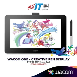 Wacom One Display Pen Drawing Tablet (DTC-133) | Student, Designer & Professional Drawing Tablet