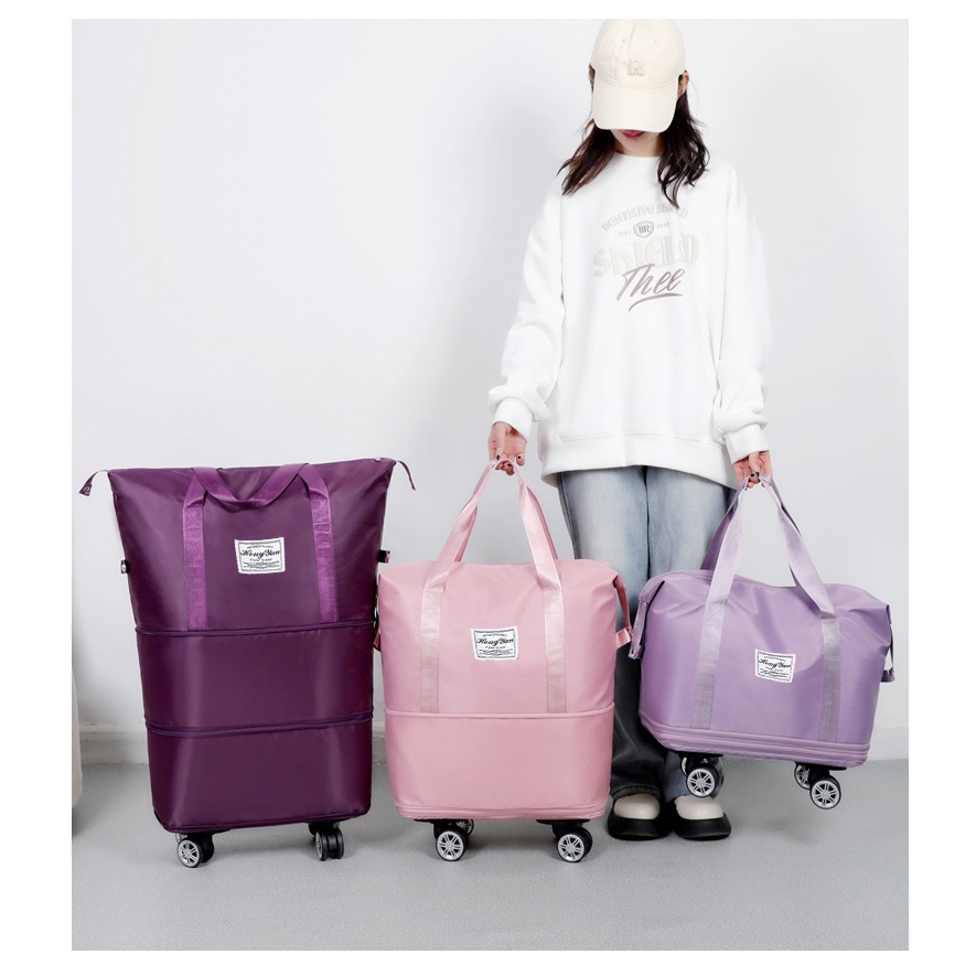 Large Capacity Travel Duffle Bag With Wheels, Portable Lightweight Bag For  Women Bag For Men
