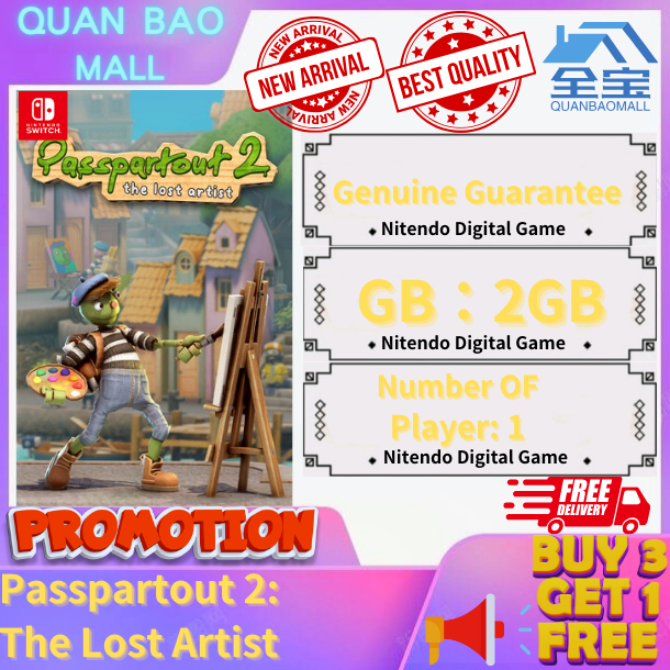Passpartout 2 The Lost Artist 饥饿派画家2 迷失(Nintendo Switch)Muat turun