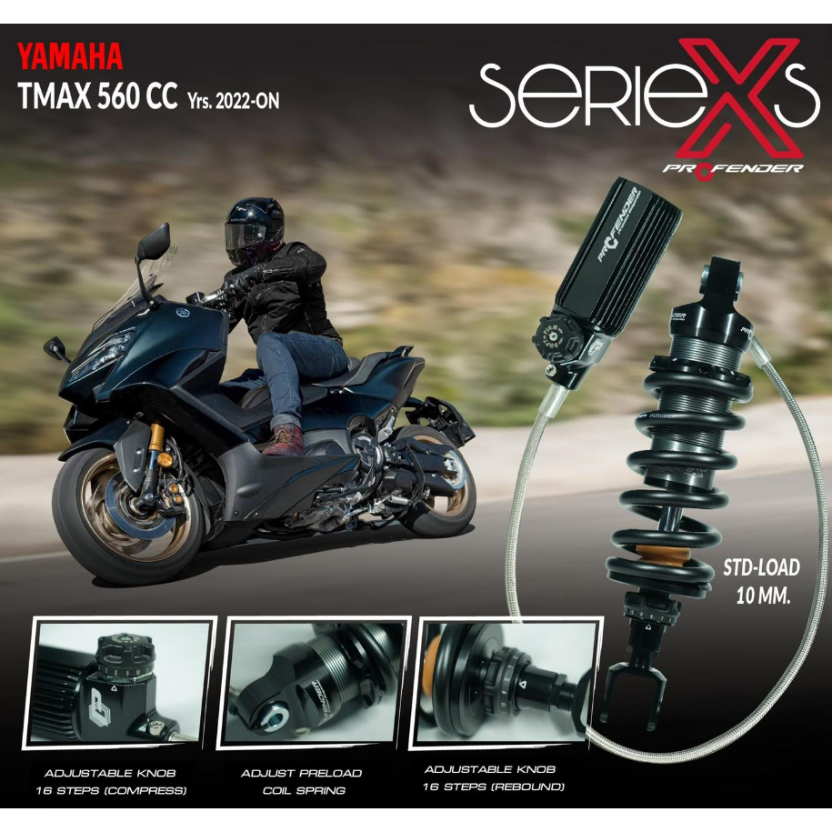 ORIGINAL PROFENDER X-SERIES TMAX 530/560 T-MAX V1 V2 REAR SHOCK ...