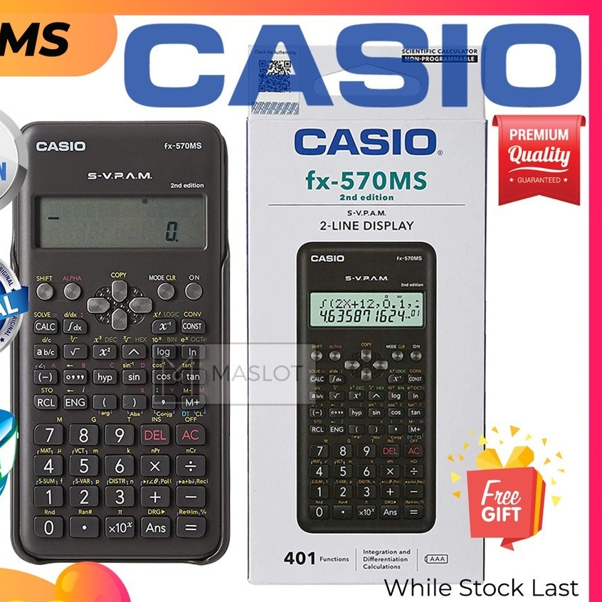 Casio fx 570ms 2nd edition Scientific Calculator 570ms2 570ms II FX ...