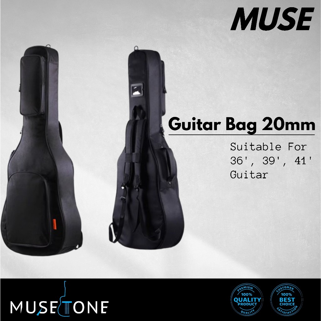 MUSE 22mm Guitar Gig Bag for 36'' Guitar Acoustic Mini