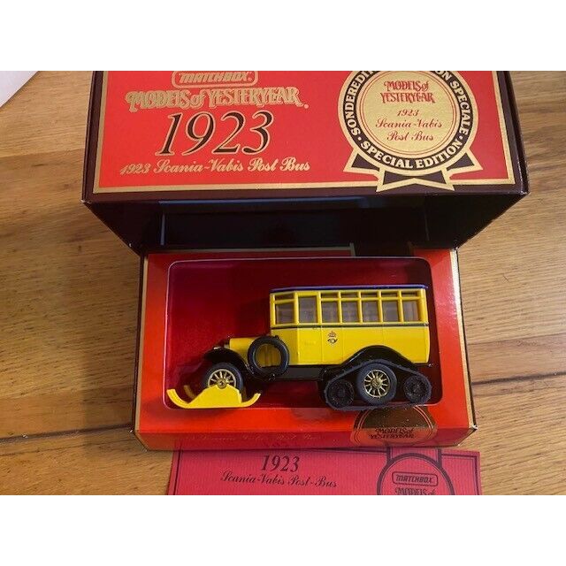 Vintage Matchbox Models Of Yesteryear - 1923 Scania Vabis Post Bus ...