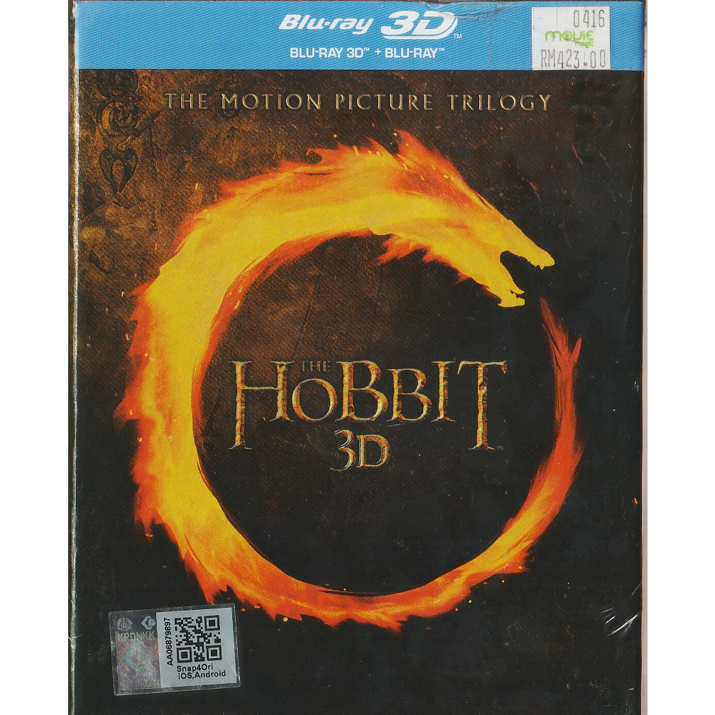 BLURAY + 3D THE HOBBIT : THE MOTION PICTURE TRILOGY ( ORIGINAL ...