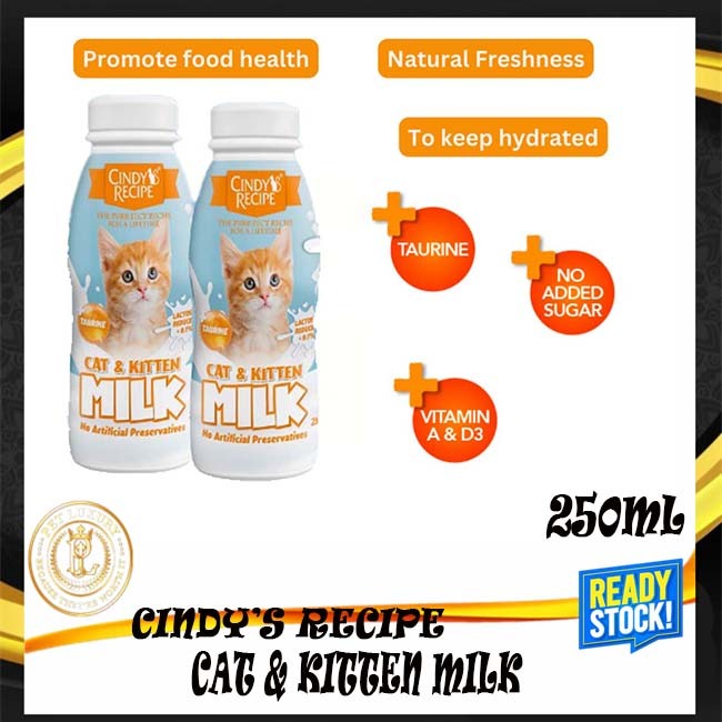 Cindy Recipe Cat & Kitten Fresh Milk 250ML / Lactose Free Shopee Malaysia