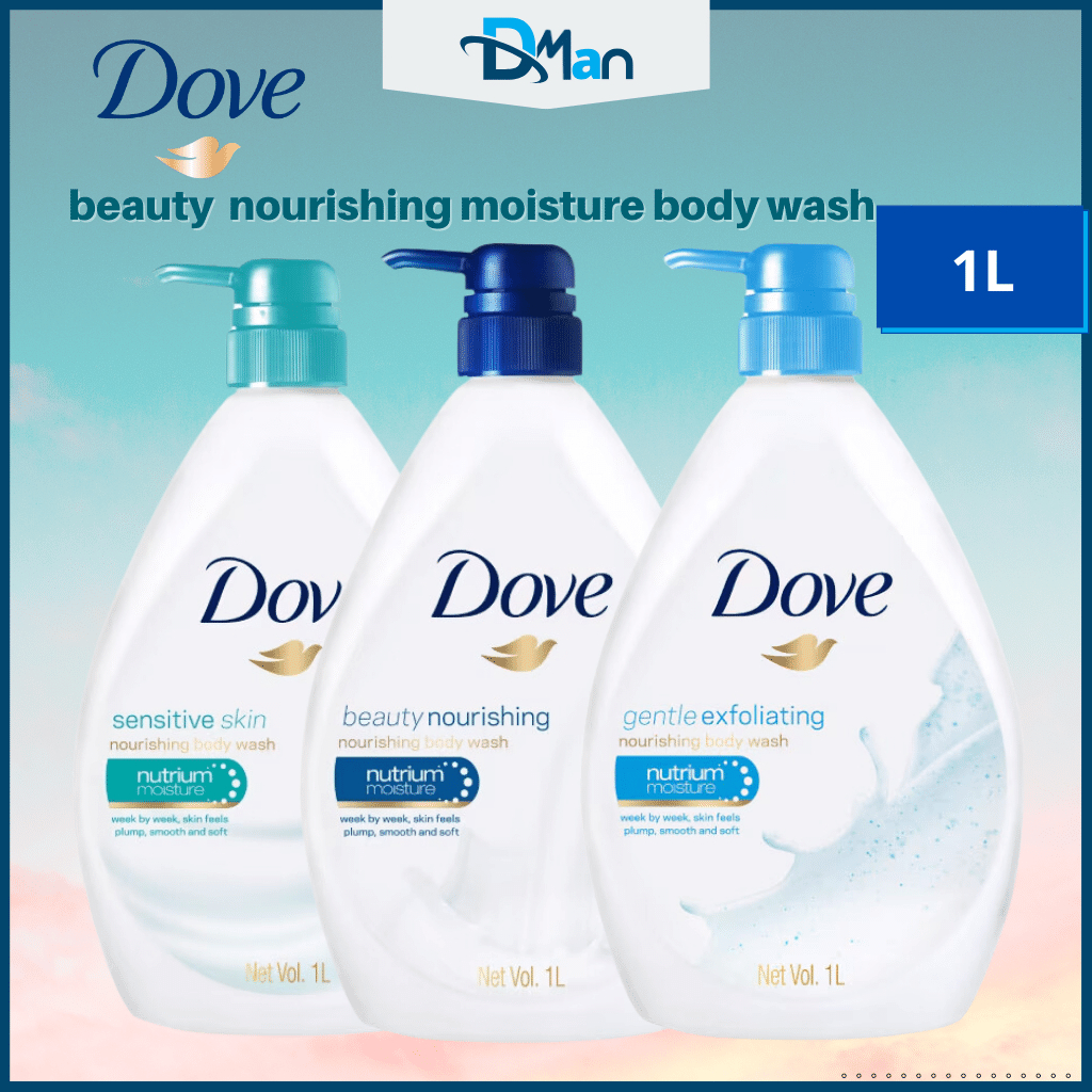 DOVE Beauty nourishing moisture body wash 1L (EXPIRY MAY 2025) Dove