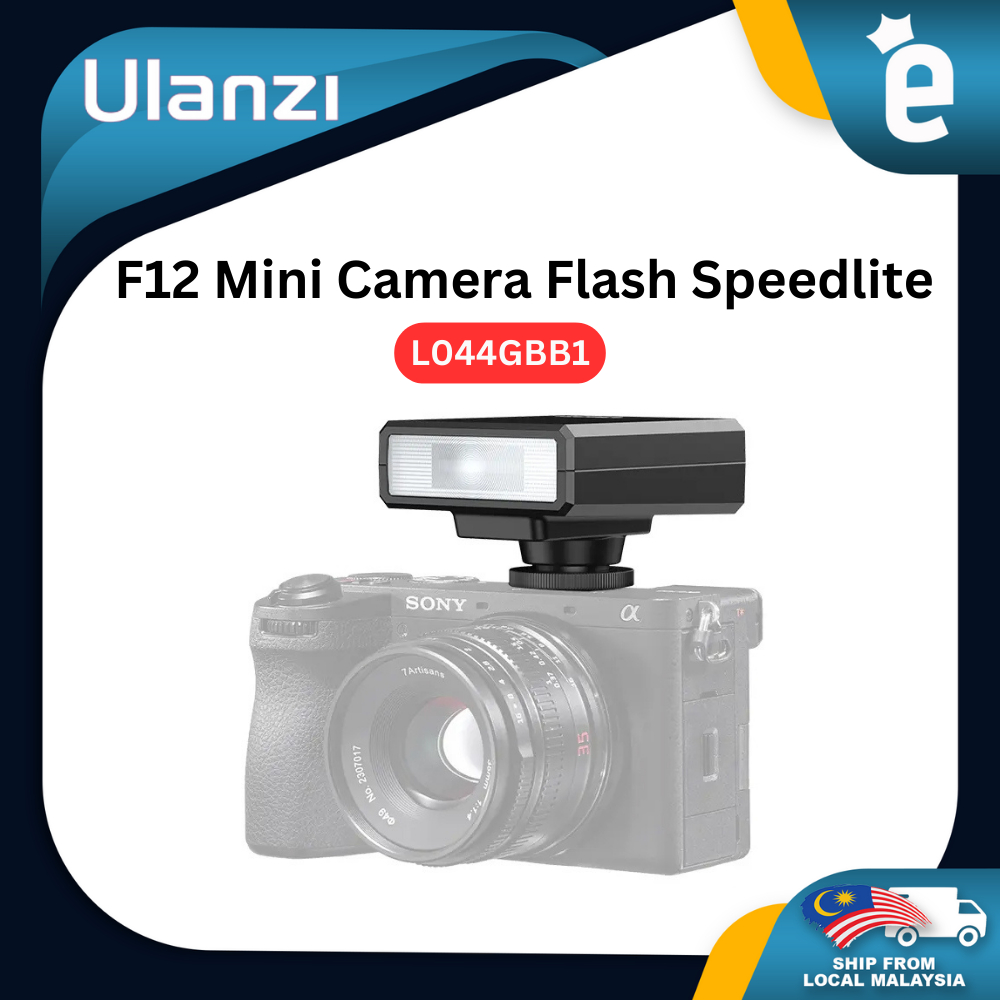 Ulanzi F12 Mini Camera Flash Speedlite GN12 LCD Standard Hot Shoe Mount ...