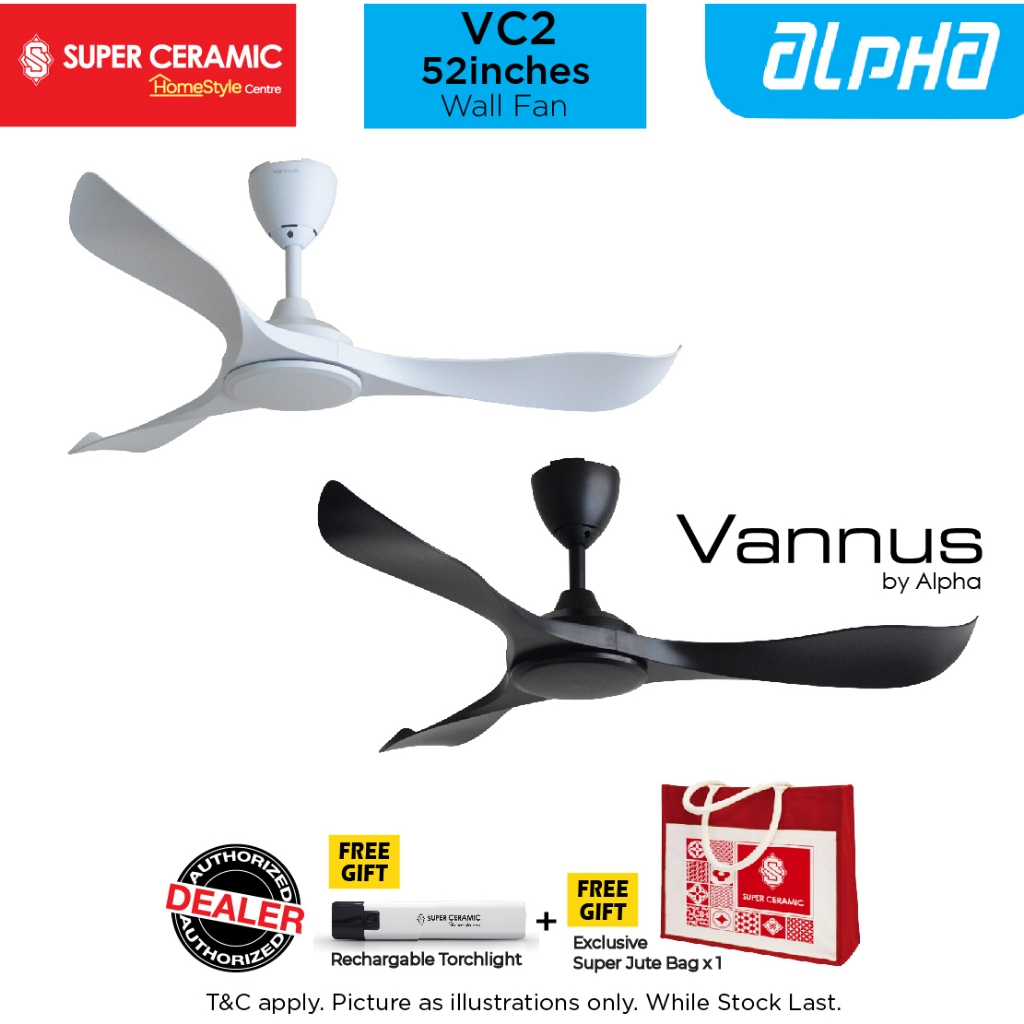 Alpha Vannus VC2 3B DC Motor Ceiling Fan (52