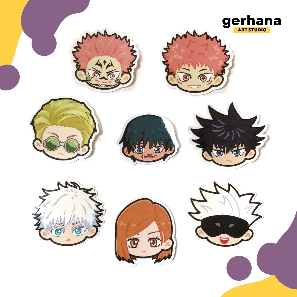 Jujutsu Kaisen Chibi Sticker | Nanami Gojo Nobara Sukuna Megumi Yuji ...