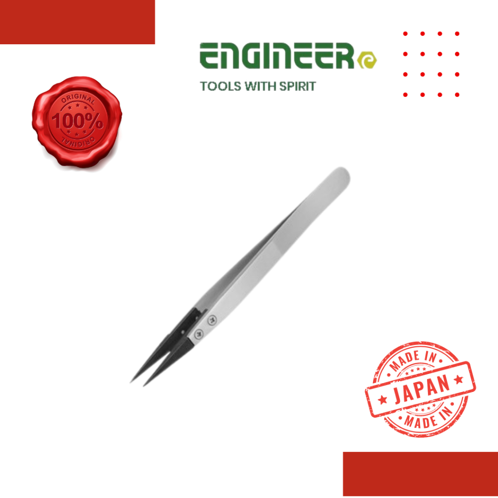 ENGINEER PTZ41 ESD Plastic-Tipped Tweezers | Shopee Malaysia