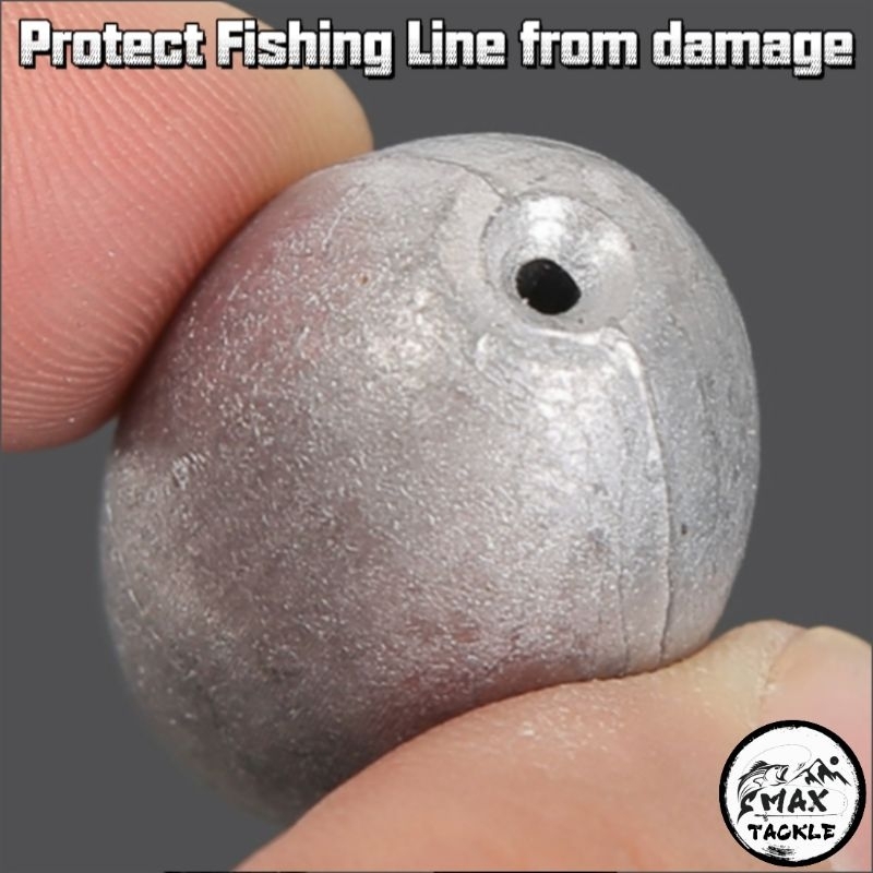 Batu Ladung Hidup Egg Sinker Pancing Laut / Sungai Fishing Sinker ...