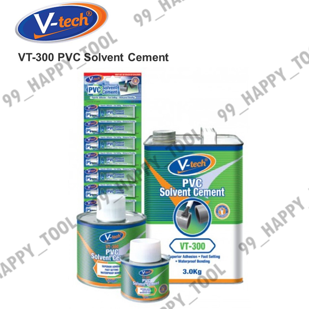 VTECH VT300 Solvent Cement Gum PVC Pipe Glue 15G/100G/500G | Shopee ...
