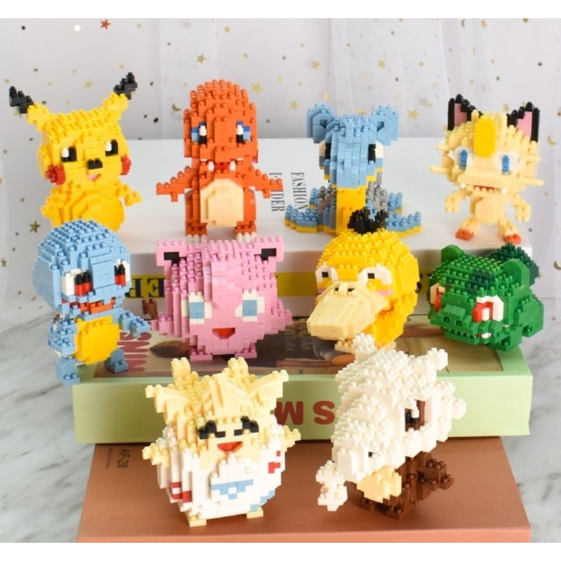 [Ready Stock] Mini Blocks Lego Nano Blocks Pokâmōn Charæcters | Shopee ...