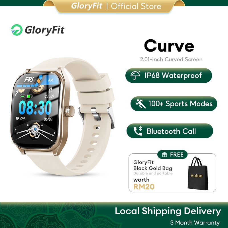 Gloryfit Curve Smart Watch New HD 2.01Inch Curved Waterproof Message