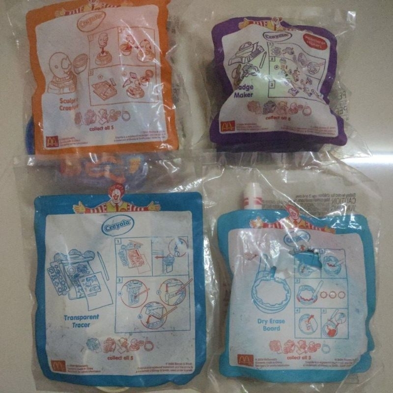 (READY STOCK) Mcd McDonald's Mcdonalds Happy Meal Toy Crayola 2006 ...