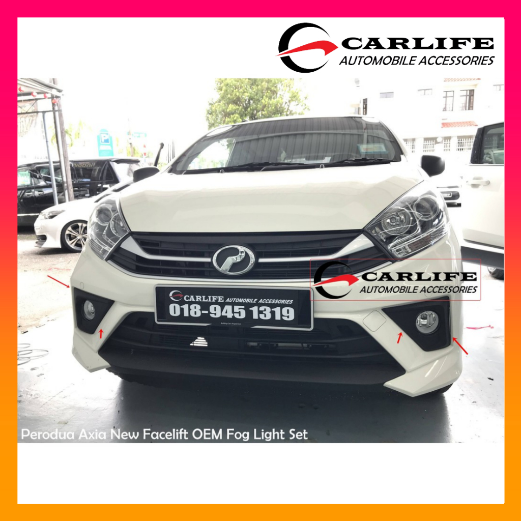 Perodua Axia 2020 New Facelift Fog Light Set | Shopee Malaysia