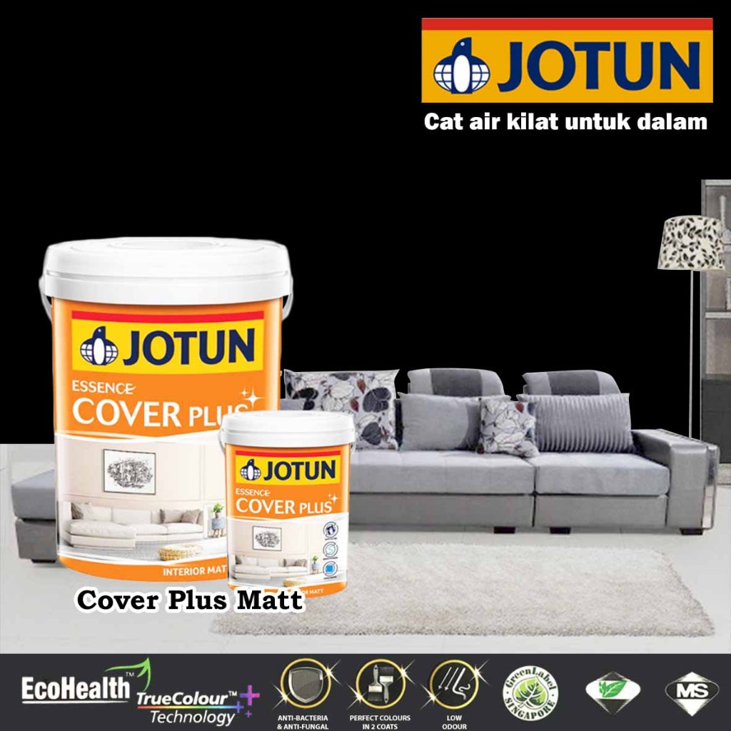 JOTUN ESSENCE COVER PLUS MATT 1 & 5 Liter BLACK | Shopee Malaysia