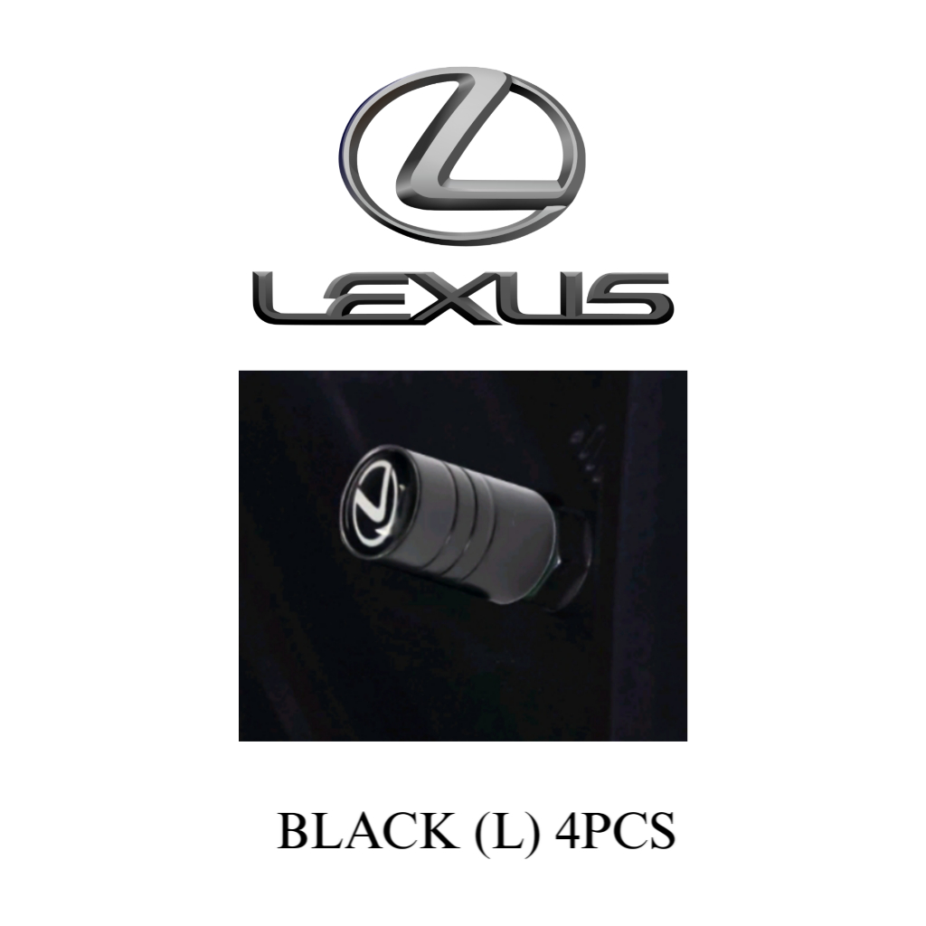 Lexus Tyre Valve Cap Lexus Tire Valve Cover (4 pcs) Shopee Malaysia