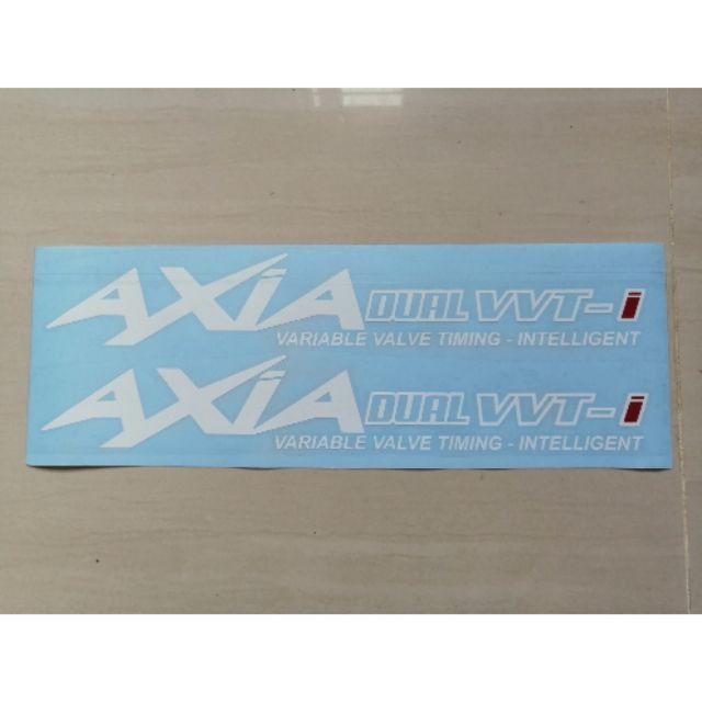 Sticker axia dual vvti putih @ hitam | Shopee Malaysia