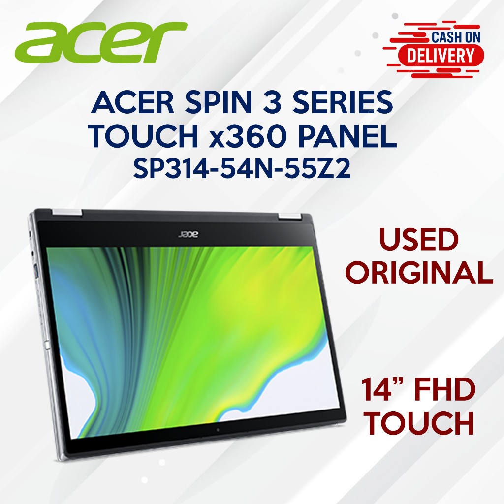 Used Panel Screen Replacement Acer Spin 3 Series Sp314 54n 55z3 14 Inch Full Hd Touch Original 0322