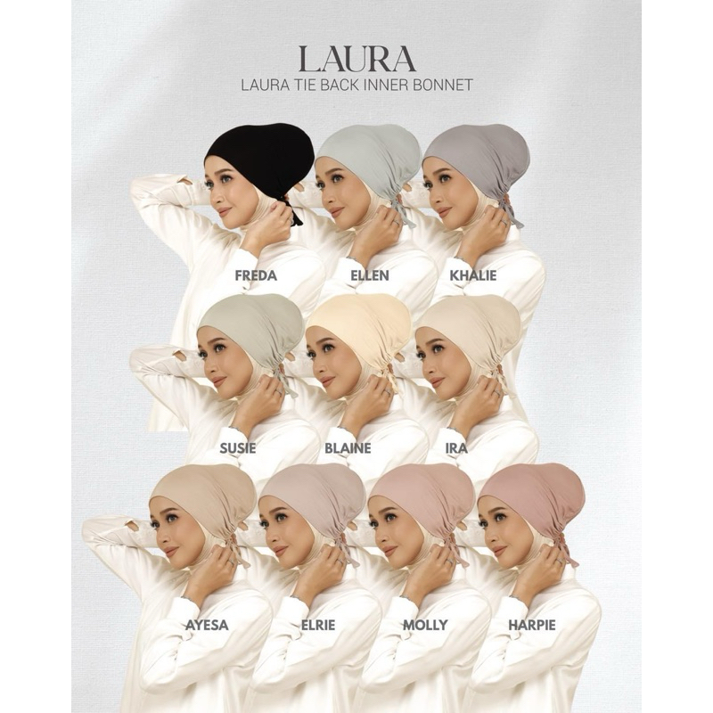 LAURA TIE BACK INNER BONNET by The Hijab Co | Premium Hijab Inner ...