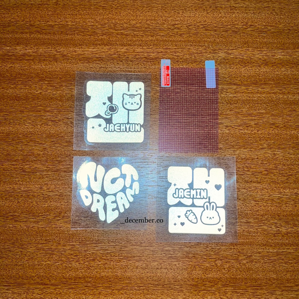 NCT lightstick neobong deco sticker (FREE anti-scratch sticker ...
