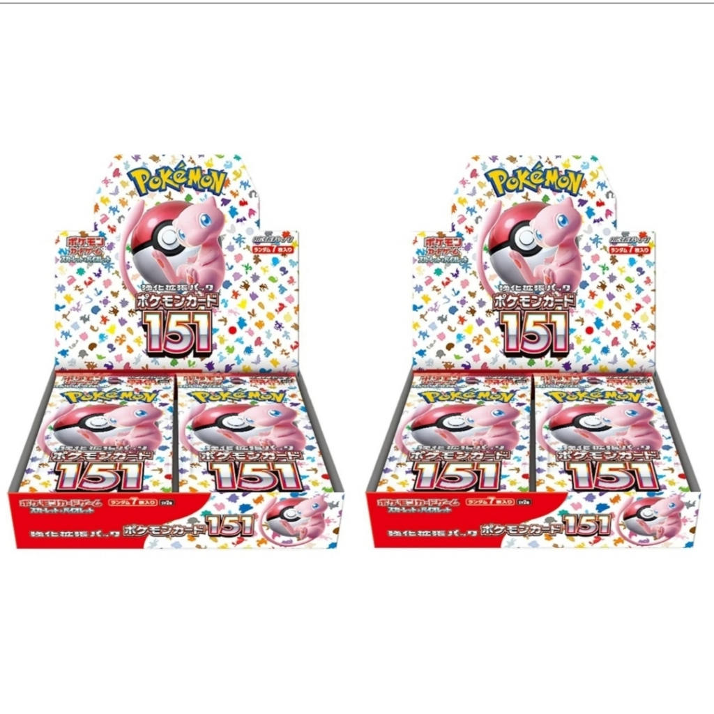 Ready Stock】 Pokemon Card Pokemon 151 Booster Box sv2a