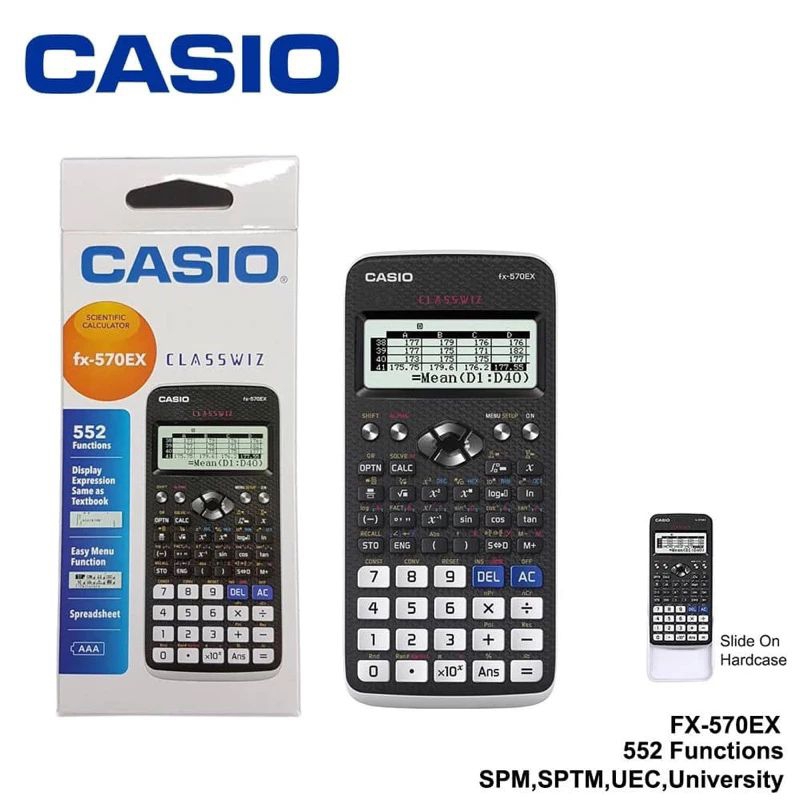 Casio Scientific Calculator Fx 570 Ex Classwiz Ready Stock Shopee Malaysia